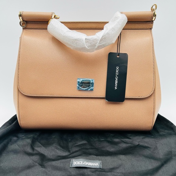 Authentic DOLCE & GABBANA large Sicily leather top handle, handbag. Brand New. - Picture 2 of 15
